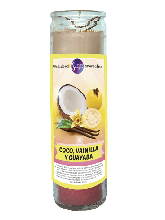 Veladora - Coco, Vainilla y Guayaba