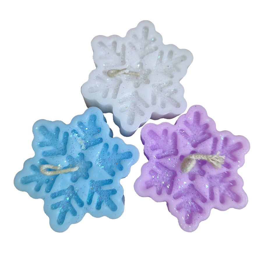 Vela aromática - Pack 3 mini copo de nieve