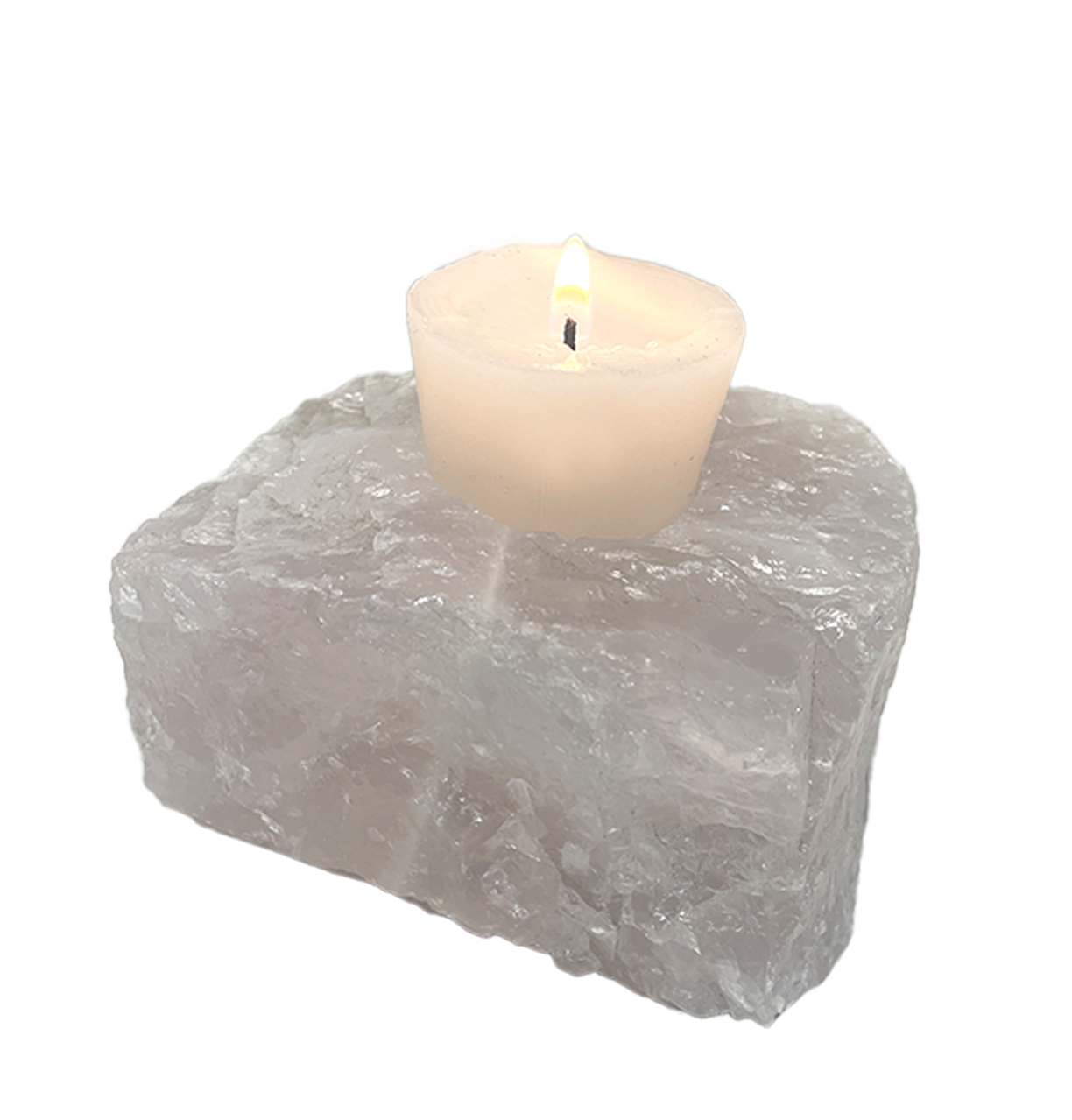 Porta Vela Cuarzo Rosa