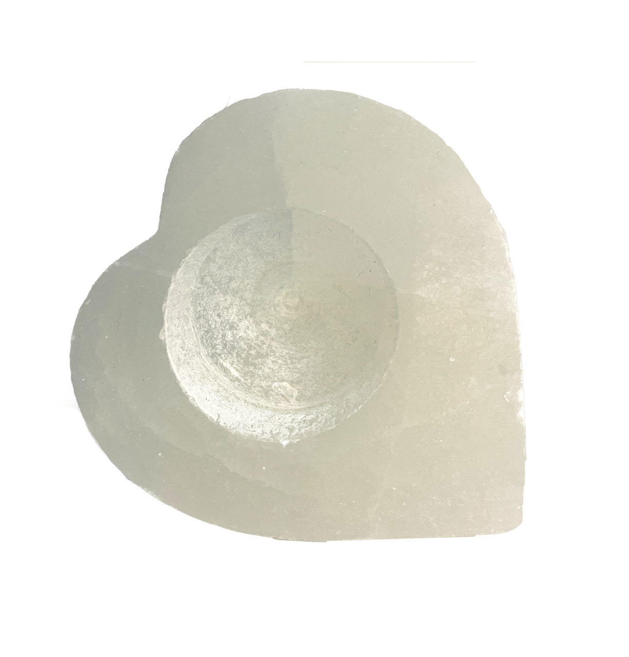 Porta Vela Selenita Corazón