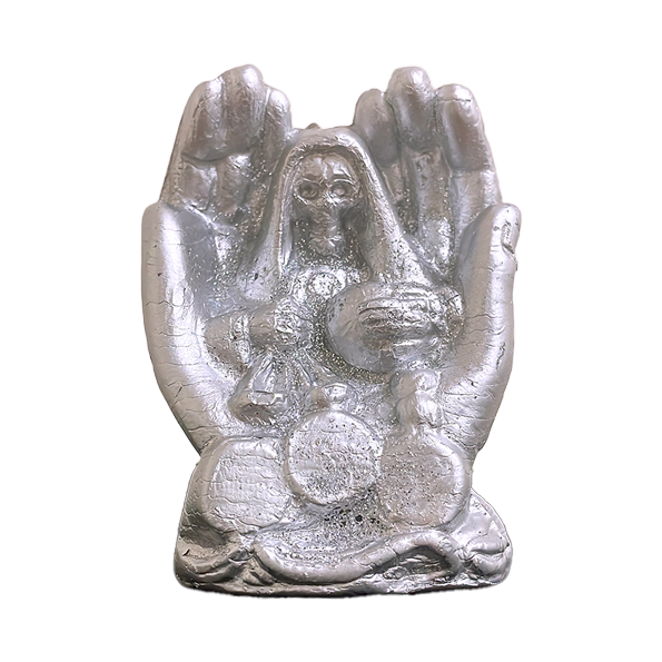 Vela Manos Santa Muerte - Plata