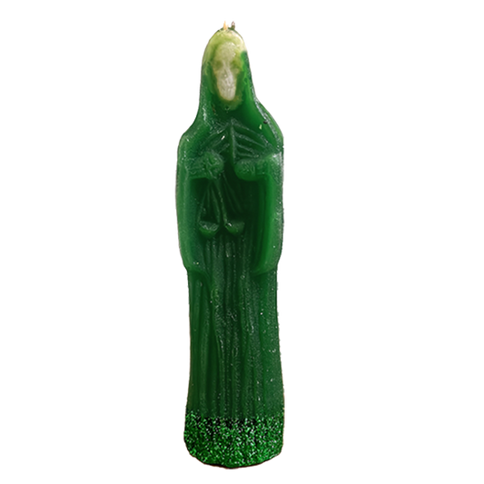 Vela de figura - Santa Muerte Verde