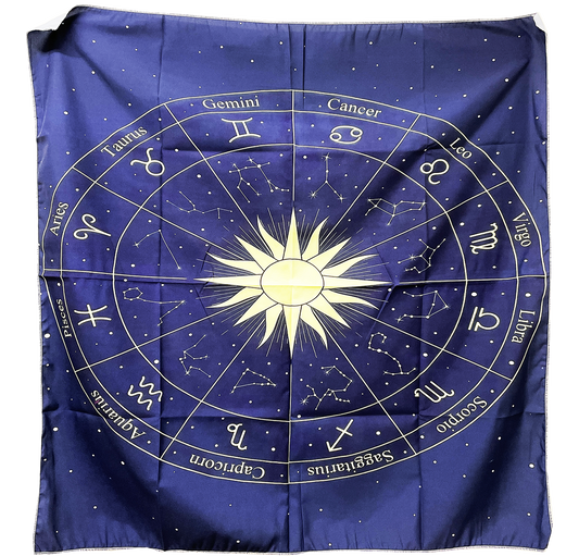 Mantel para Tarot - Zodiaco Azul