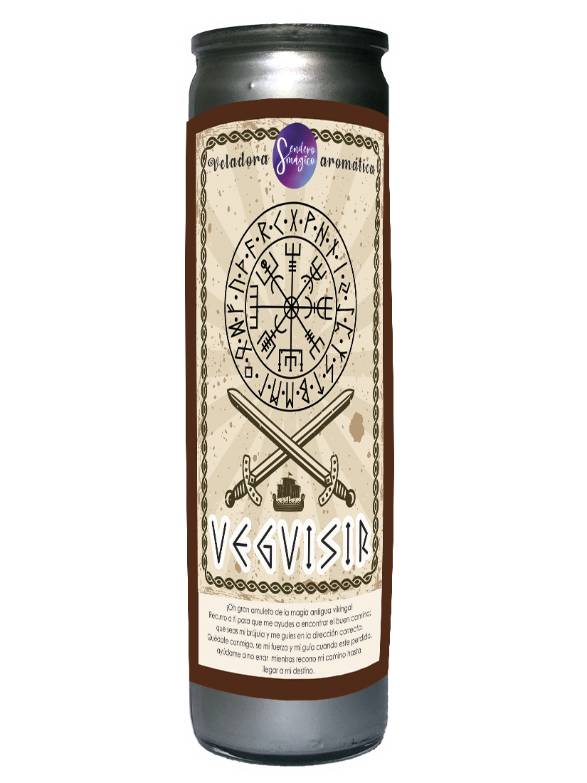 Veladora - Vegvísir - Plateada