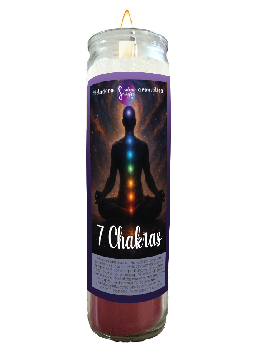 Veladora - 7 Chakras (parafina)