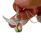 Collar Angel con Zirconia Amarillo