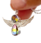 Collar Angel con Zirconia Amarillo