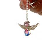 Collar Angel con Zirconia Rosa