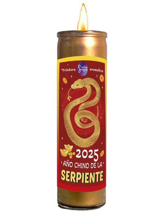 Veladora - Año Nuevo Chino de la Serpiente de Madera - Dorada