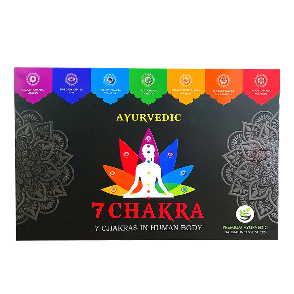 Caja inciensos 7 Chakras Ayurvedic