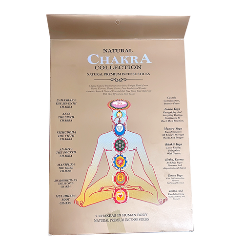 Caja inciensos 7 Chakras Dorado