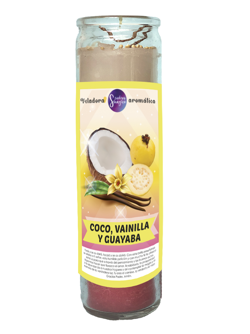 Veladora - Coco, Vainilla y Guayaba