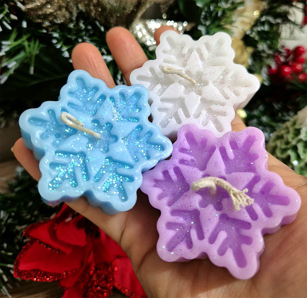 Vela aromática - Pack 3 mini copo de nieve