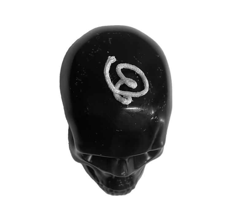 Vela de figura - Cráneo Negro