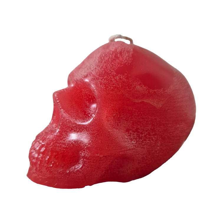 Vela de figura - Cráneo Rojo
