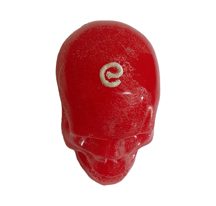 Vela de figura - Cráneo Rojo
