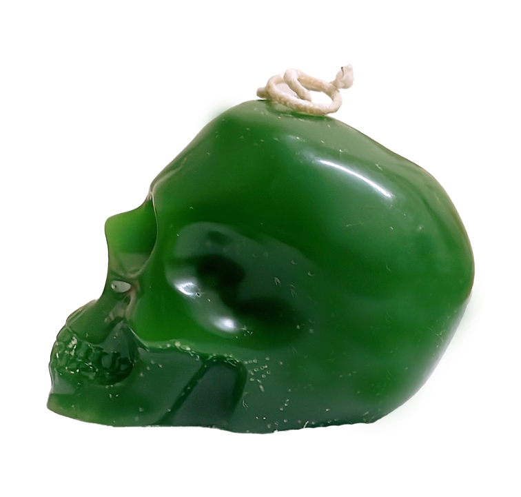 Vela de figura - Cráneo Verde