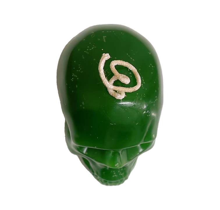 Vela de figura - Cráneo Verde