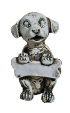 Figura resina Perrito letrero