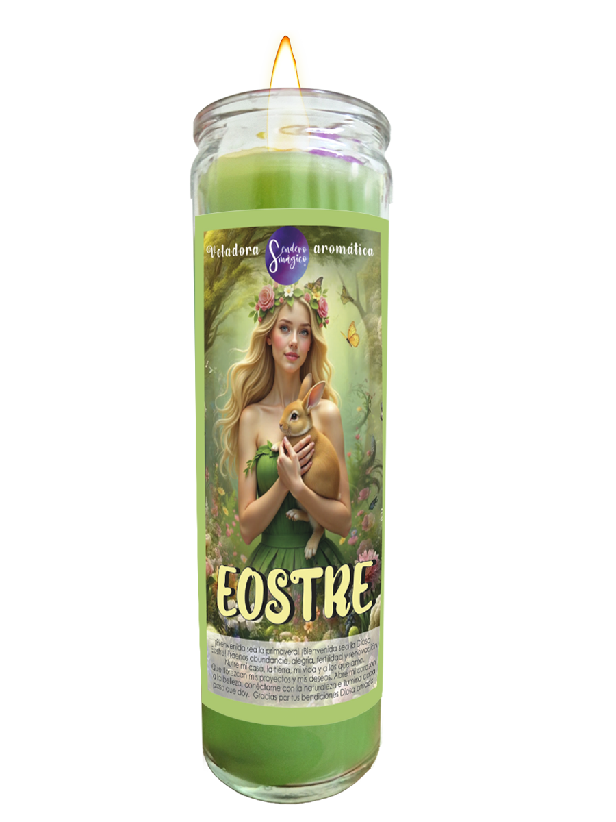 Veladora - Eostre Diosa de la Primavera
