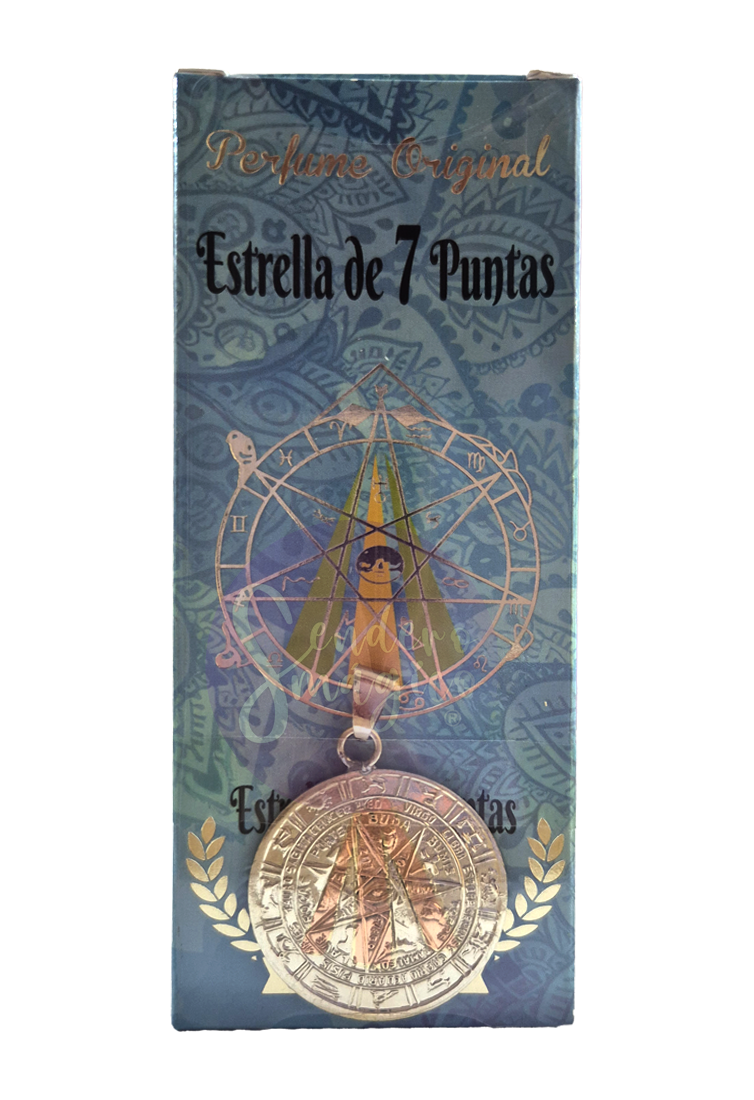 Perfume con Dije - Estrella de 7 puntas