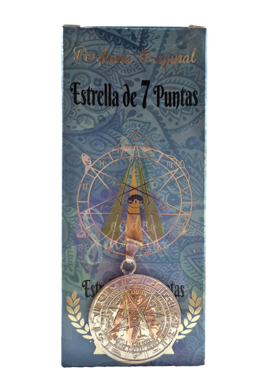 Perfume con Dije - Estrella de 7 puntas