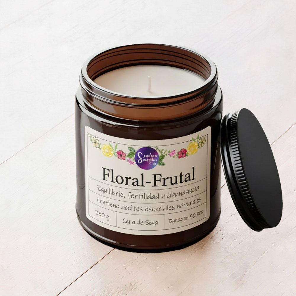 Vela Cera de Soya - Aroma Floral-Frutal