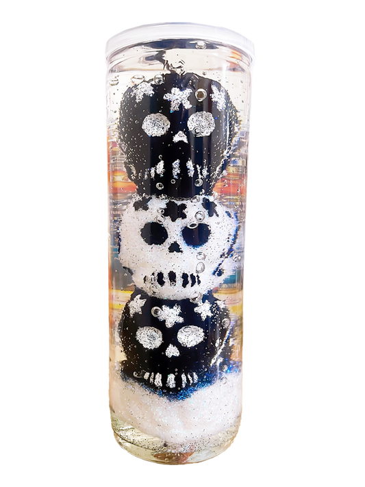 Veladora Gel - Calaveritas bicolor