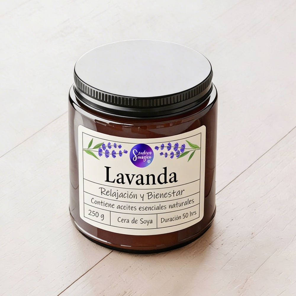 Vela Cera de Soya - Aroma Lavanda