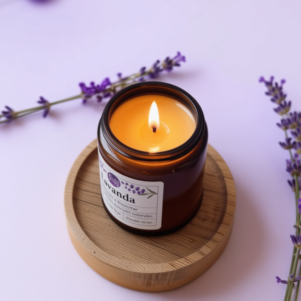 Vela Cera de Soya - Aroma Lavanda