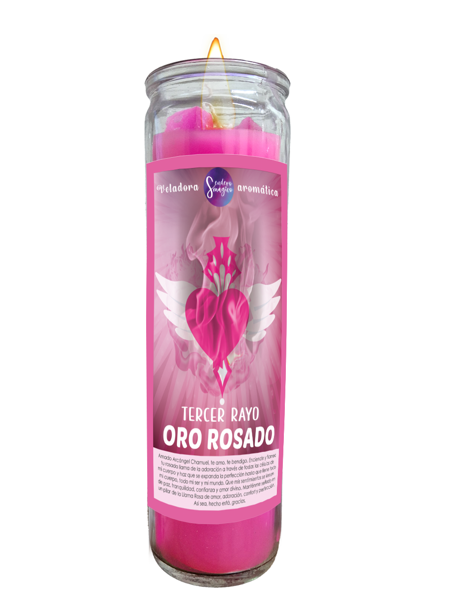 Veladora - Tercer Rayo - Oro Rosado