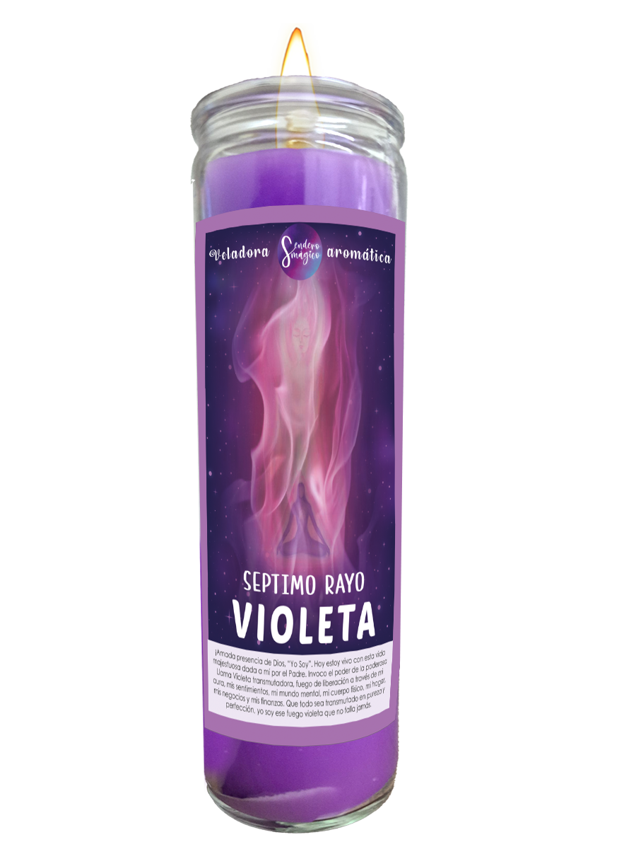 Veladora - Séptimo Rayo  - Violeta