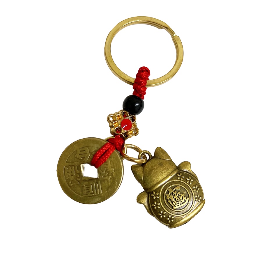 Llavero Gato de la suerte