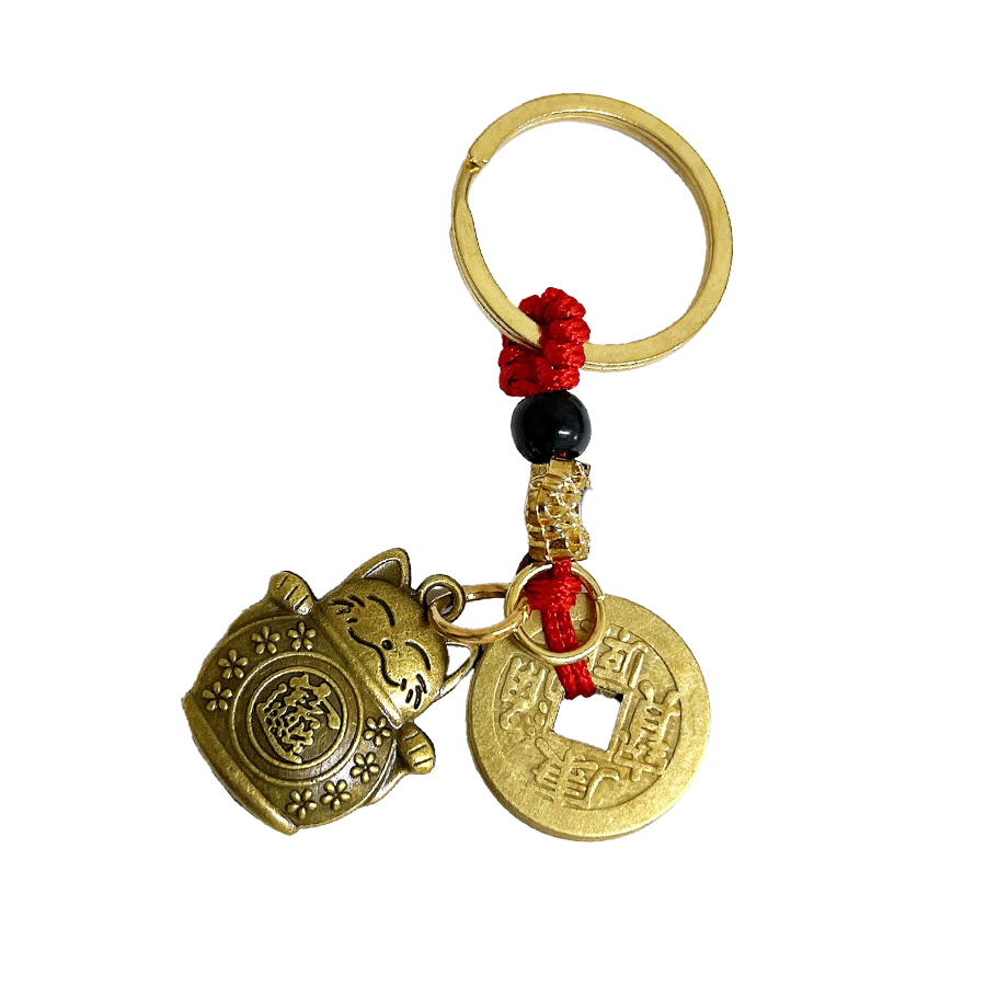 Llavero Gato de la suerte