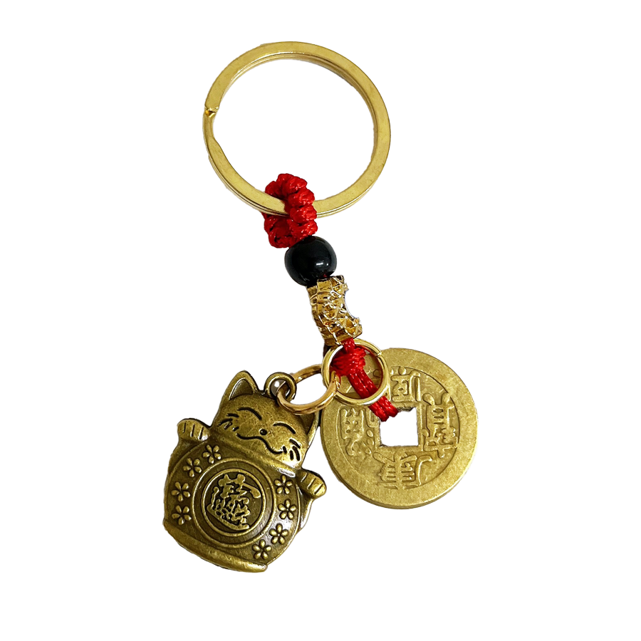 Llavero Gato de la suerte