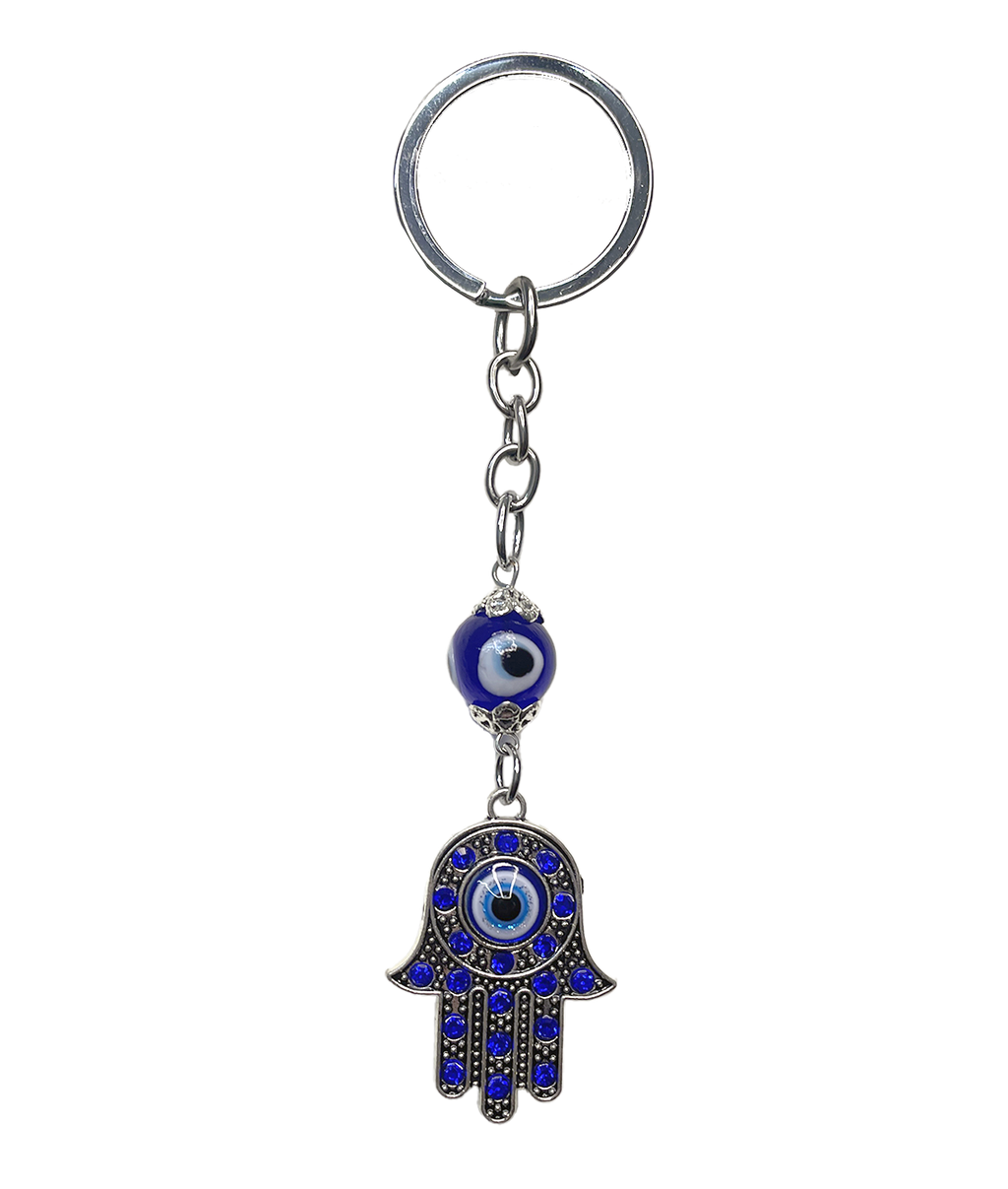 Llavero de Mano de Fatima con Ojo turco