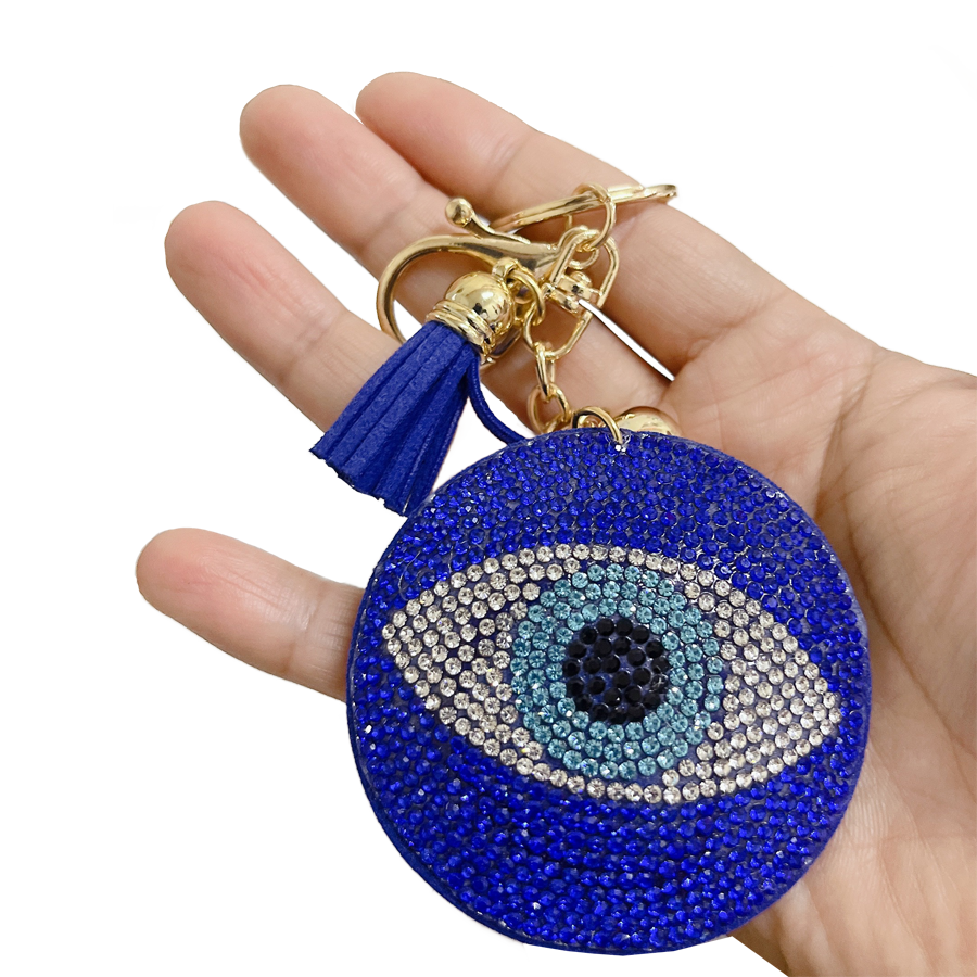 Llavero Ojo Turco de incrustaciones