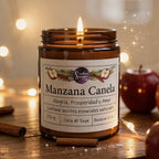 Vela Cera de Soya - Aroma Manzana/Canela