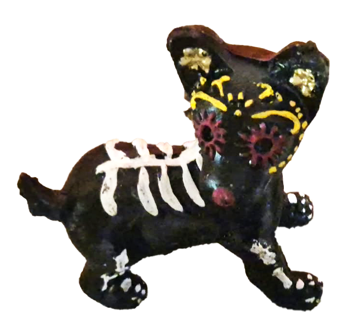 Figura resina Perrito negro