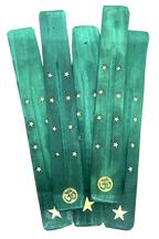 Porta incienso plano de madera