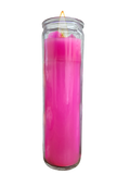 Veladora Lisa - Rosa Fluorescente