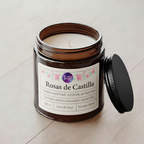 Vela Cera de Soya  - Aroma Rosas de Castilla