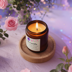 Vela Cera de Soya  - Aroma Rosas de Castilla