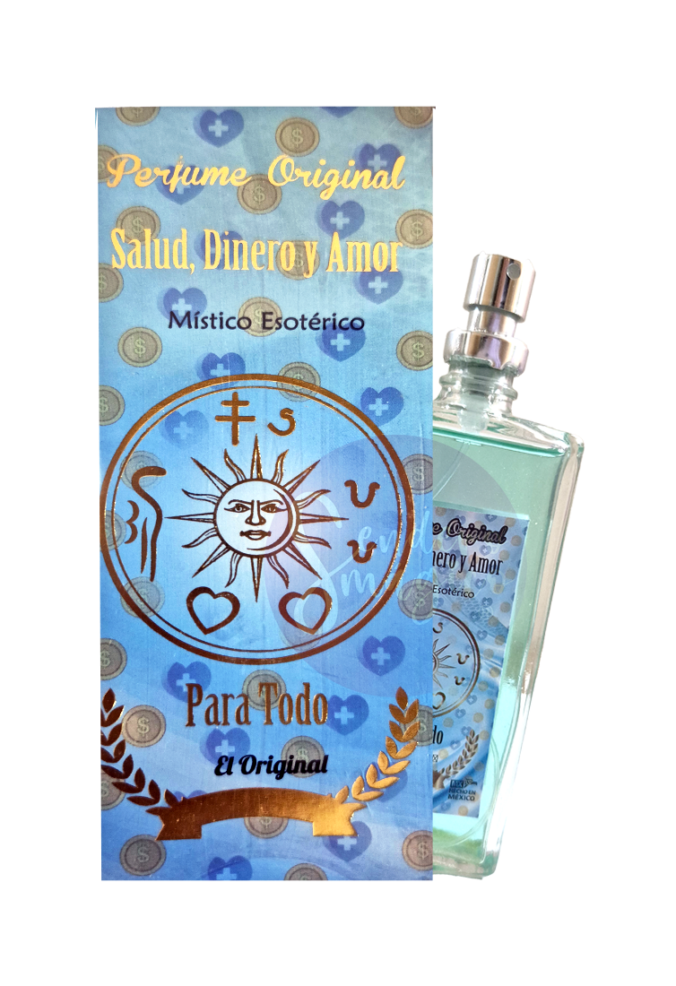 Perfume con Dije - Salud, Dinero y Amor
