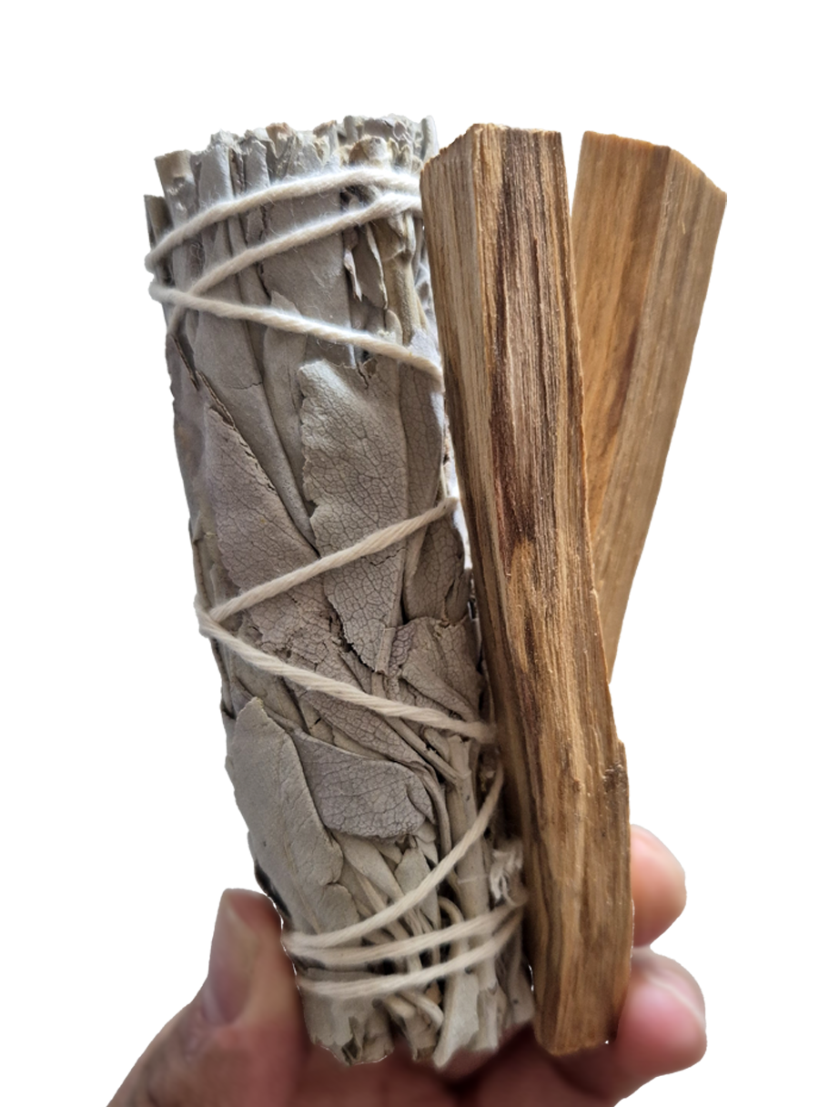 Sahumerio - Salvia Blanca con Palo Santo