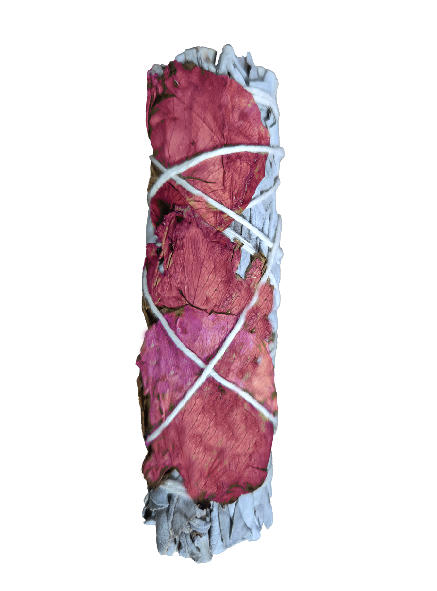 Sahumerio - Salvia Blanca con Pétalos de Rosa