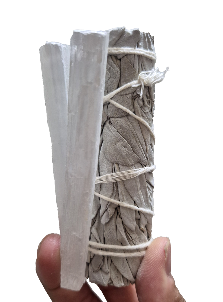 Sahumerio - Salvia Blanca con Selenita