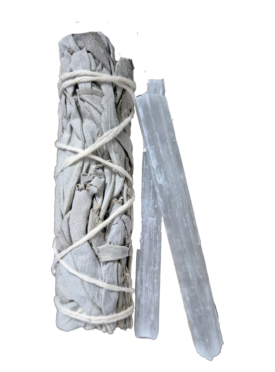 Sahumerio - Salvia Blanca con Selenita