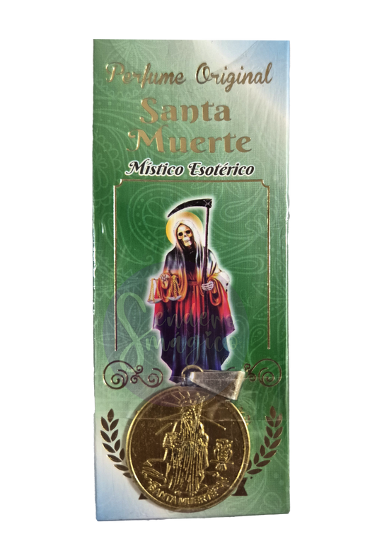 Perfume con Dije - Santa Muerte