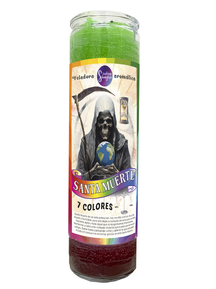 Veladora - Santa Muerte 7 Colores